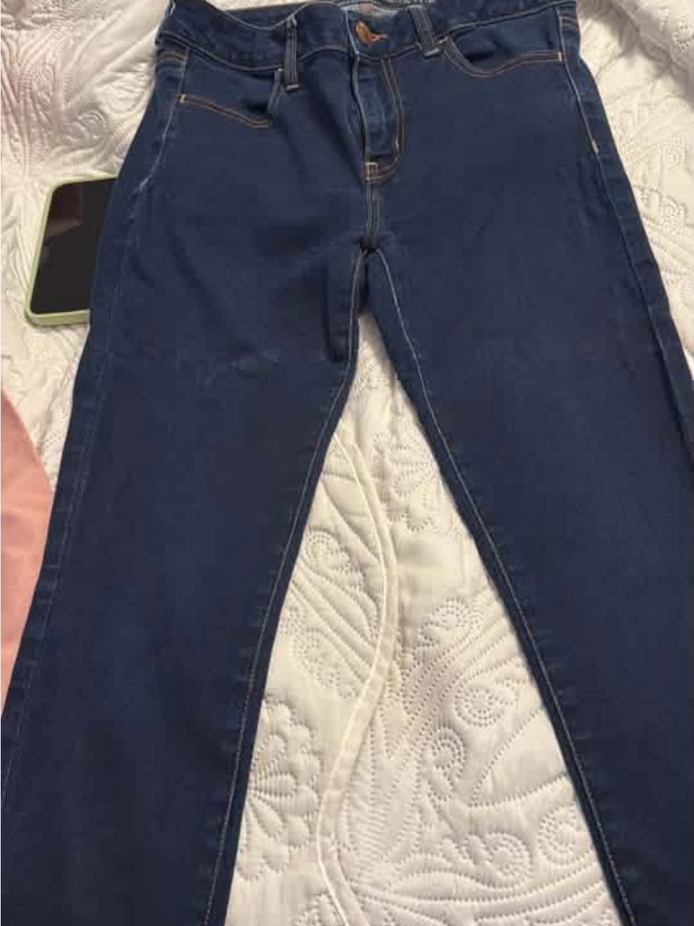 American Eagle Outfitters Dark Blue Wide Leg Jeans